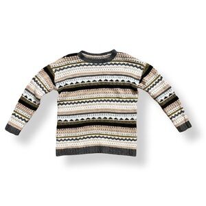 Unisex Multicolor Striped Sweater